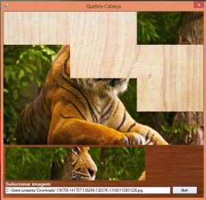 Jogo "Quebra-Cabeças", desenvolvido para a disciplina Técnicas de Programação II