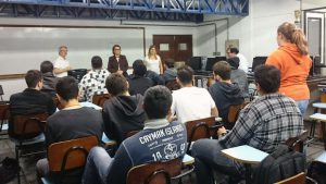 Minicurso sobre desenvolvimento e gestão de carreiras, iniciativa do Núcleo de Desenvolvimento de Carreiras e da Faculdade de Engenharia de Computação da Unisanta